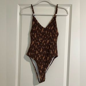 NWT Free People Georgia Smocked One-Piece
